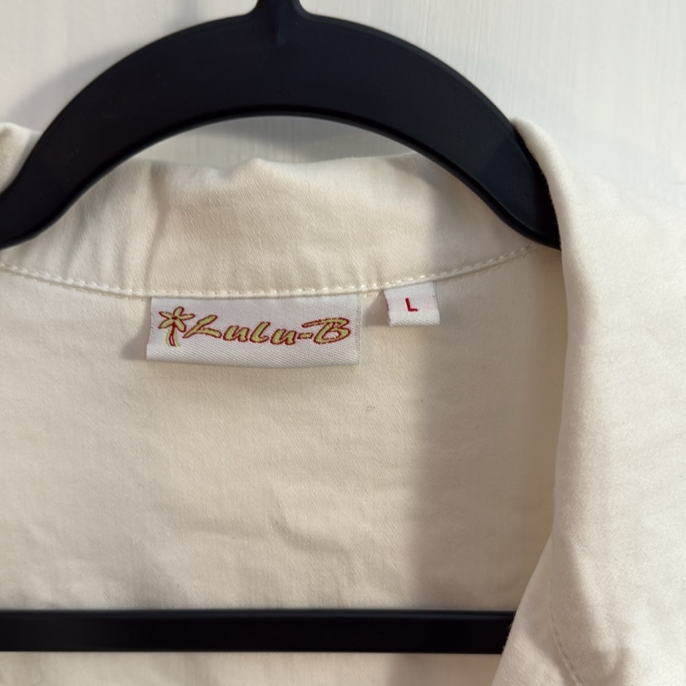Women's White Denim Jacket - Picture 2 of 5